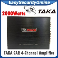 Car Amplifier 2000Watts 4-CH Channel TAKA Car Power Amp TK-514 Suitable for car speaker