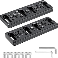 INNOREL 2 Packs CP1104 110 * 38mm Multi-Functional Cheese Plate with 1/4" & 3/8" Threads, Switching 