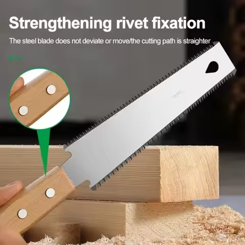 Multipurpose Japanese Hand Saw SK5 Flexible Steel Fine Tooth Blade Practical Cutter for Woodworking 