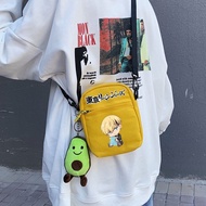Tokyo Revengers Canvas Bag Four Color Student Crossbody Bag Small Messenger Bag Phone Bag (Bag Accessory Included)