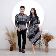 DEBBY STORE - DRESS LANCIP ANJANI PUTIH & KEMEJA couple dress natal