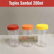 200ml Plastic Sambal Jar | 200 Tall JAR Sambal Bottle ML