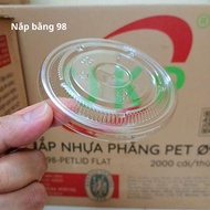 UKP 98 TRANSPARENT PET LID – BEAUTIFUL, CONVENIENT 98 MOUTH LID FOR BAR