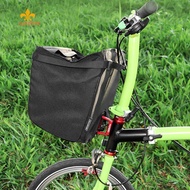 MUQZI Bicycle Front Carrier Backpack Holder Split Pad For Birdy Etc 3 Hole Dual Single Pull Folding Bicycle Front Shelf Carrier [anisunshine.sg]