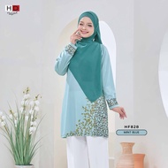 Tshirt jersey muslimah Yasmin | Humaira Design | tshirt muslimah jersey | Baju jersey muslimah