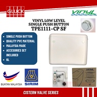 VINYL LOW LEVEL PUSH BUTTON FLUSH CISTERN TPE111-CP SF SINGLE FLUSH TANGKI PLASTIC UNTUK TANDAS