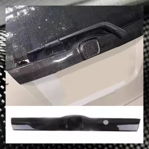 Carbon Fiber Rear Trunk Trim for Honda FIT JAZZ 2nd GE6 GE8 09 10 12 13 Modified Tailgate Trim Car A