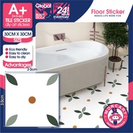 Tiles PVC floor sticker Waterproof non-slip thickened wallpaper self-adhesive kitchen sticker Waterp