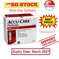 [🇸🇬 Stock|Performa 100s ACCU Check Performa 100s Test  Strips Expiry date: March 2027