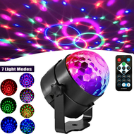 【Ready Stock】LED Party Magic Ball Light Remote Control Rgb Led Disco Lights Party Laser Christmas Lights Decoration Room Strobe Lights Dancing LED Colorful Rotating Stage Lights