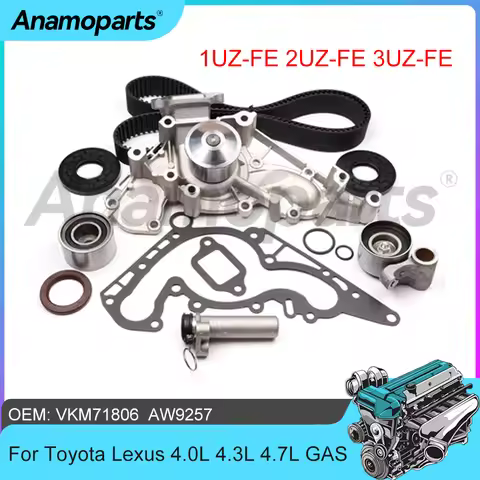 Engine Part Timing Belt Kit & Water Pump W/ Gasket Fit 4.0 4.3 4.7 L 1UZ-FE 2UZ-FE 3UZ-FE For Lexus 