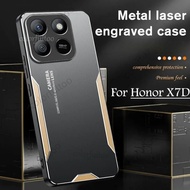 Honor X7D 2025 Luxury Aluminum Alloy Soft Men's Phone Case For Honor X7D X7 D X 7D HonorX7D 4G 5G Ca