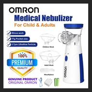 Omron เครื่องพ่นยาเด็ก เครื่องพ่นยาทางการแพทย์ หอบหืดแบบพกพาสำหรับเด็กและผู้ใหญ่ Omron Nebulizer For Asthma New Upgradation Nebulizer Portable Rechargeable Machine For Kids ＆ Adults