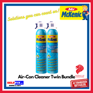 Mr Mckenic Air-con Cleaner Set 374g x 2 (Twin Pack) - Hassle Free Self Rinsing Anti-bacterial Formula - Safe on Aircon Fins &amp; Coils Air-Conditioner Cleaner (Self-Rinsing Air Con Cleaning)