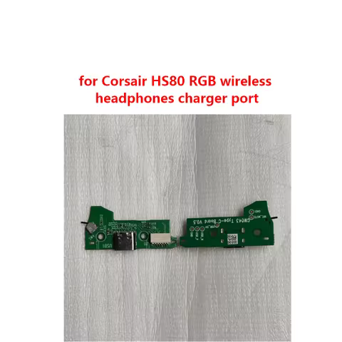 Original charger port for Corsair HS80 RGB wireless headphones replacement USB charging port repair 