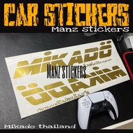 [24 HOURS SHIP] STIKER MIKADO THAILAND / CAR STICKER MIKADO THAILAND (2PCS)