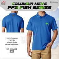 Columbia Men's Pfg Series Polo Hyper Blue Dorado