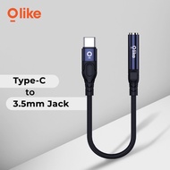 CODE O98I OLIKE ATC1 AUDIO CONVERTER ADAPTER TYPE C TO AUX 35MM JACK 1 YEAR WARRANTY