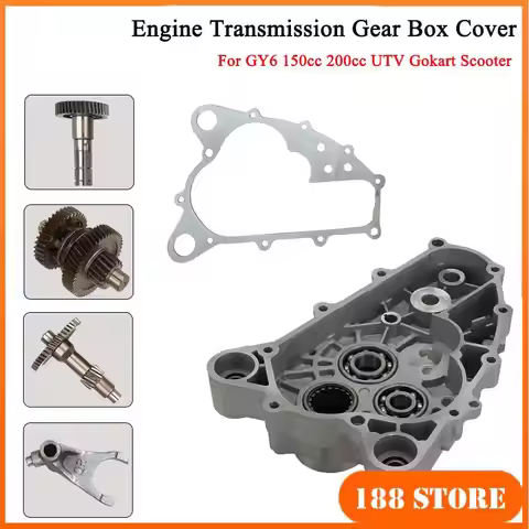 High quality Farmer GY6 150 Built-in Reverse Engine Gearbox Side Cover Box for GY6 125 150 200cc Dir