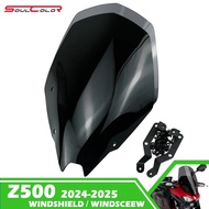 Motorcycle Windshield Visor Touring Windscreen Fits For KAWASAKI Z500 2024 2025 z500 24-25