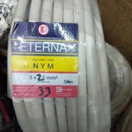 Jjj Kabel Eterna 3X2.5 3X2,5 Potongan Nym 30, 31, 32 ,33 ,35, 35 ,36