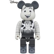 【玩具將軍】現貨 BE@RBRICK 1000% Toy Story Woody B&amp;W 玩具總動員 胡迪 黑白