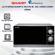Lò Vi Sóng Sharp R-203VN-M - 20L (Bạc) - Hàng chính hãng