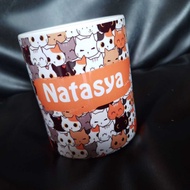 CUSTOM CAT NAME MUG FULL PRINT CUTE CAT MUG/ UNIQUE CUSTOM CAT MUG/