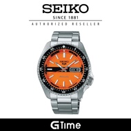 [Official Warranty] Seiko SRPK11K1 Men's Seiko 5 Sport New Double Huricane Automatic Silver Stainless Steel Strap Watch