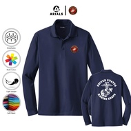 Arials Polo shirt Baju Kaos Kerah Lengan Panjang Us United States Marine Corps USMC
