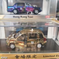 HUNG HING 1：64 APX 會場限定2025 Toyota Hybrid 小露寶的士混能車Toyota Crown 4 seat HK city 香港的士模型車 Tiny 43 taxi 2