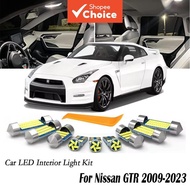 Car 10Pcs LED Interior Dome Map Trunk Light Bulb Kit For Nissan GT-R GTR R35 2009- 2018 2019 2020 20