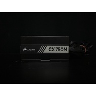 PSU พาวเวอร์ซัพพลาย CORSAIR CX750M 80+PLUS BRONZE แบรนชั้นนำ ใช้งานปกติ ราคาถูกๆ