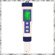 [I O J E] Chlorine Testing Pen 2-In-1 Water Quality Tester Measuring for Aquarium Swimming Pool