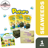 Pororo SEASONED LAVER Lunch Box 1 Box (3 Pieces x 24 Bags) Korean Lunch Nori