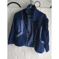 Demin women's colored jacket 3-sleevedbiru/4