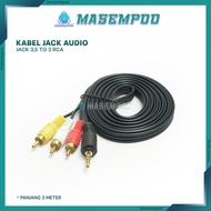 3.5mm to 3 RCA Audio Jack Cable AV Audio Video Jack 3.5mm to RCA TV DVD Speaker AV005