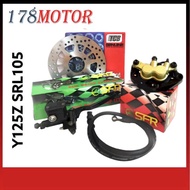 Y125Z SRL105 FRONT BRAKE SYSTEM SET CALIPER SET MASTER PUMP SET X4