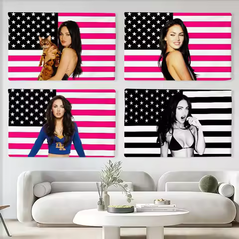 Actor M-Megan Fox flag Suitable For Party Club Outdoor Interior Wall Art Decoration Banner Gift
