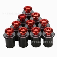 ﺴ♗Skru motosikal 5mm skru cermin depan universal hiasan tetap kacang kereta sport anjakan besar 10PCS khas