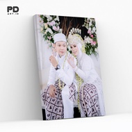 CETAK FOTO BESAR 20R / 30X40 CM PLUS FRAME PIGURA KAYU RASFUR JATI BELANDA KETEBALAN 1,3 CM SUDAH LA