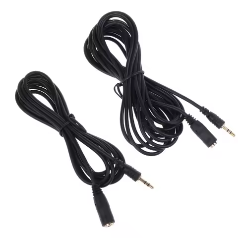 150cm/300cm 2.5mm Male to Female Jack Extension Cord Audio AUX Cable Wire Line for 2.5mm Smartphones