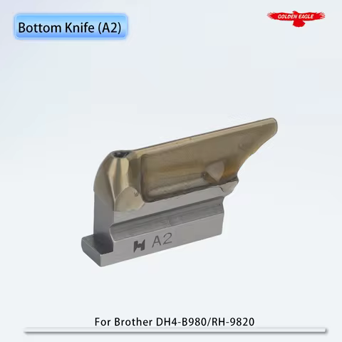 S35437-001 Bottom Knife (A2) For Brother DH4-B980, B981, RH-9820 Eyelet Button Holer Sewing Machine 