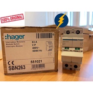 HAGER SBN263 2P 63A Isolator Switch