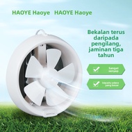 Round Hole Silent Exhaust Fan 6/8 Inch Kipas Ekzos Bilik Mandi Toilet Glass Wall & Window Ventilatio