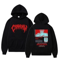 2022 Anime Chainsaw Man Makima Hoodies Sweatshirt Graphics Mens Harajuku Aesthetic Hooded Jacket Men Tee