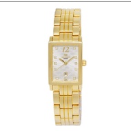 Roscani Women Kaitlynn Square Gold Plated Stainless-Steel Authentic Watch BL B74555