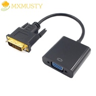 MXMUSTY DVI-D DVI To VGA Adapter, DVI To VGA DVI Input DVI-D DVI To VGA Converter, Easy To Install V