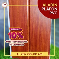 PLAFON PVC/ ALADIN PLAFON PVC LAMINATE/ PLAFON PVC MOTIF KAYU 4meter