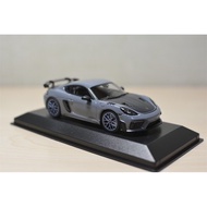 Mini Cut Minichamps 1: 43 Porsche Porsche 718 Cayman GT4 RS Blue Carbon Cover, Original Factory Pack